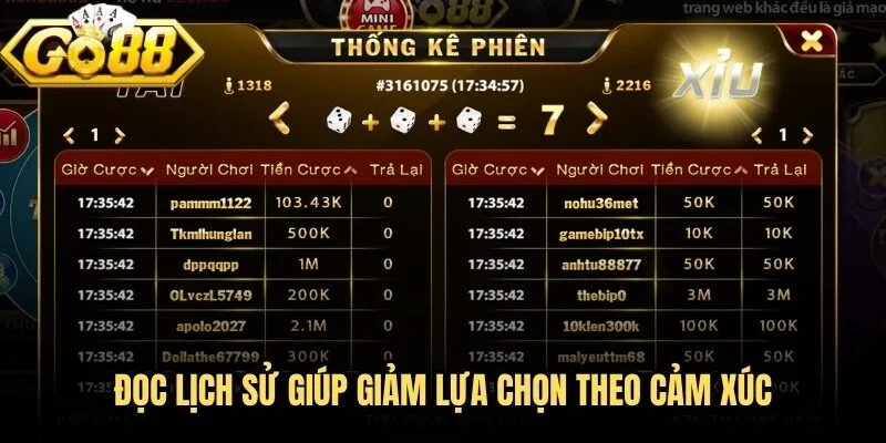 Mini game Go88 - Khám Phá Game Nhanh Và Cách Chơi Hiệu Quả 4 Đọc lịch sử giúp giảm lựa chọn theo cảm xúc