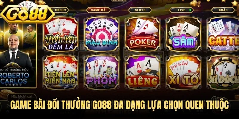 Game Bài 2 Game bài đổi thưởng Go88 đa dạng lựa chọn quen thuộc