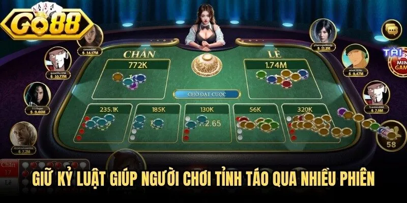 Giữ kỷ luật giúp người chơi tỉnh táo qua nhiều phiên