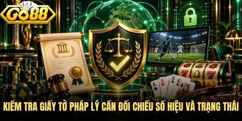 Giấy Phép Hoạt Động Go88 - Cơ Sở Kiểm Chứng Minh Bạch 3 Kiểm tra giấy tờ pháp lý cần đối chiếu số hiệu và trạng thái