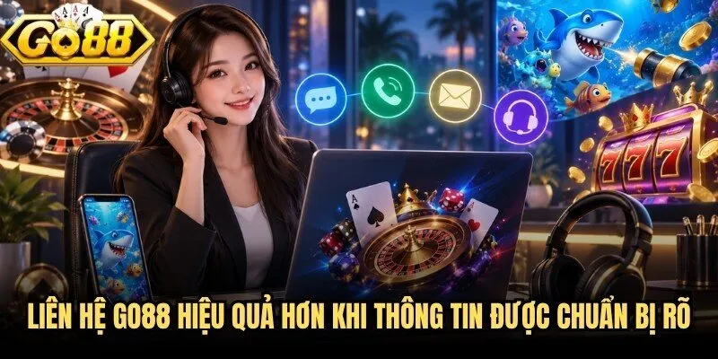 Liên Hệ Go88 - Hỗ Trợ Tức Thời, Tháo Gỡ Mọi Vướng Mắc 3 Liên hệ Go88 hiệu quả hơn khi thông tin được chuẩn bị rõ