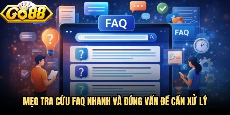 Câu Hỏi Thường Gặp Go88 - Giải Đáp Rõ Ràng Cho Hội Viên 4 Mẹo tra cứu FAQ nhanh và đúng vấn đề cần xử lý