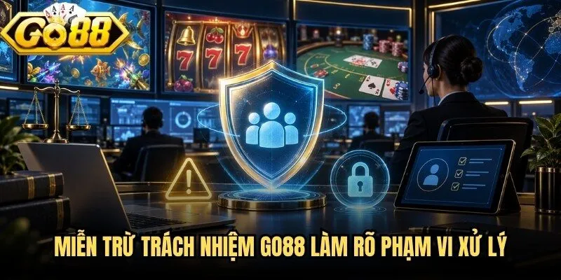 Miễn Trừ Trách Nhiệm Go88 - Phạm Vi Xử Lý Cần Nắm Rõ 1 Miễn trừ trách nhiệm Go88 làm rõ phạm vi xử lý