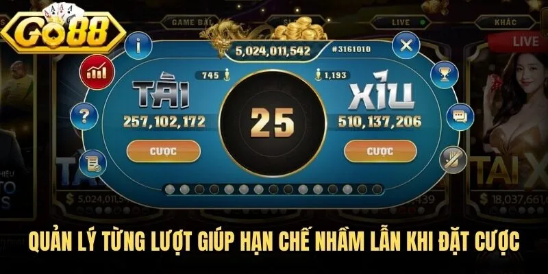 Tài Xỉu Go88 - Sức Hút Bàn Xúc Xắc Khiến Hội Viên Mê Mẩn 3 Quản lý từng lượt giúp hạn chế nhầm lẫn khi đặt cược