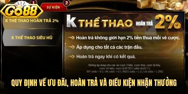 Câu Hỏi Thường Gặp Go88 - Giải Đáp Rõ Ràng Cho Hội Viên 3 Quy định về ưu đãi, hoàn trả và điều kiện nhận thưởng