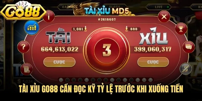 Tài Xỉu Go88 - Sức Hút Bàn Xúc Xắc Khiến Hội Viên Mê Mẩn 2 Tài xỉu Go88 cần đọc kỹ tỷ lệ trước khi xuống tiền
